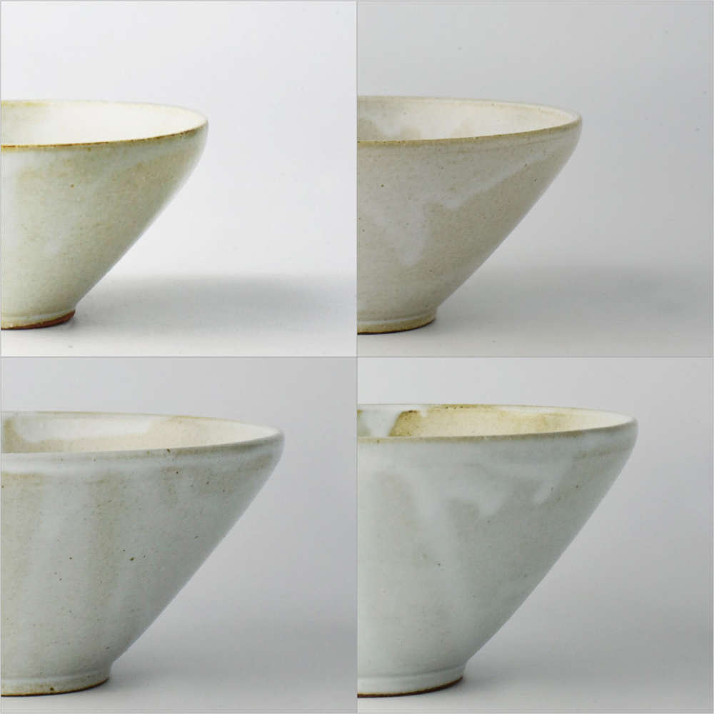 白釉の色幅・色ムラ
