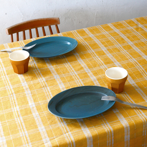 ポッジョ（マスタード） テーブルクロス